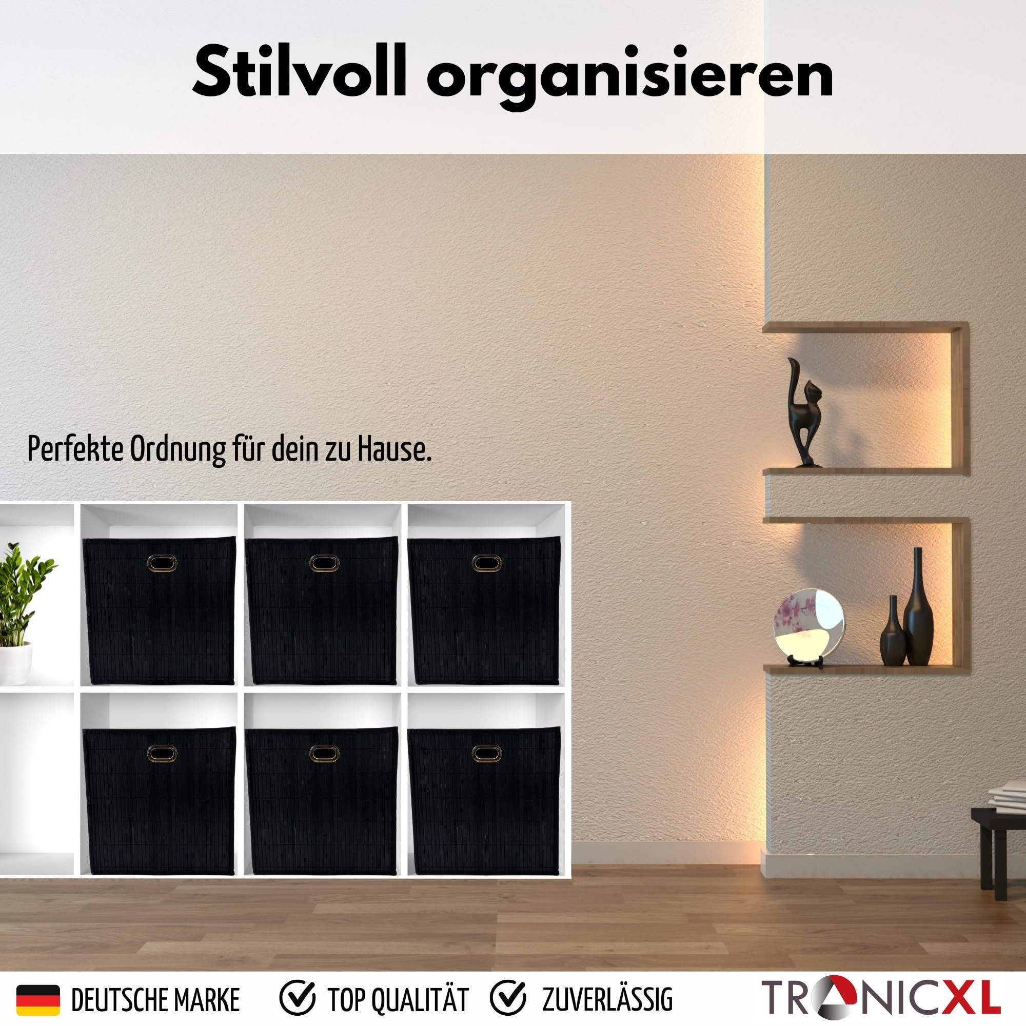 TronicXL Aufbewahrungsbox Box Faltbox für Regal günstig online kaufen