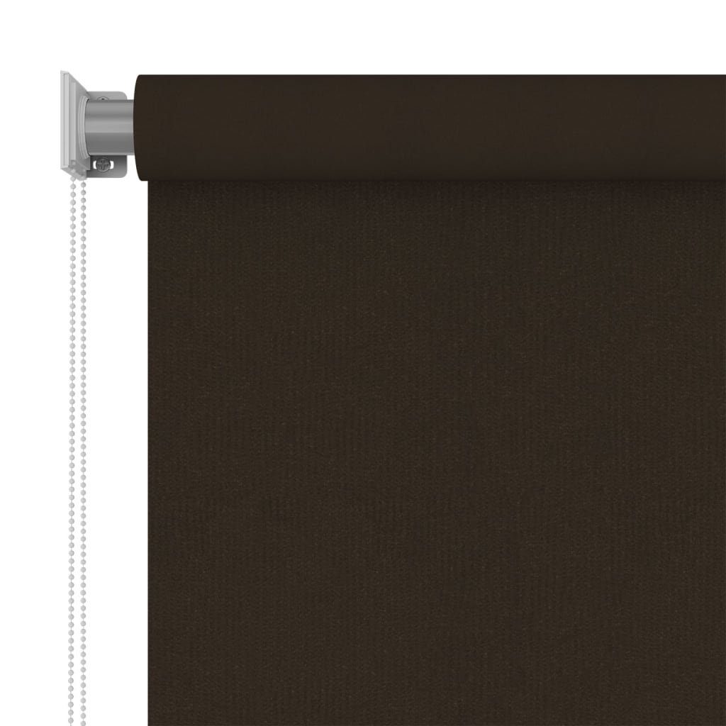 Rollo Außenrollo 205 (B)x140 (H) cm Braun HDPE, vidaXL – Bild 3 von 5