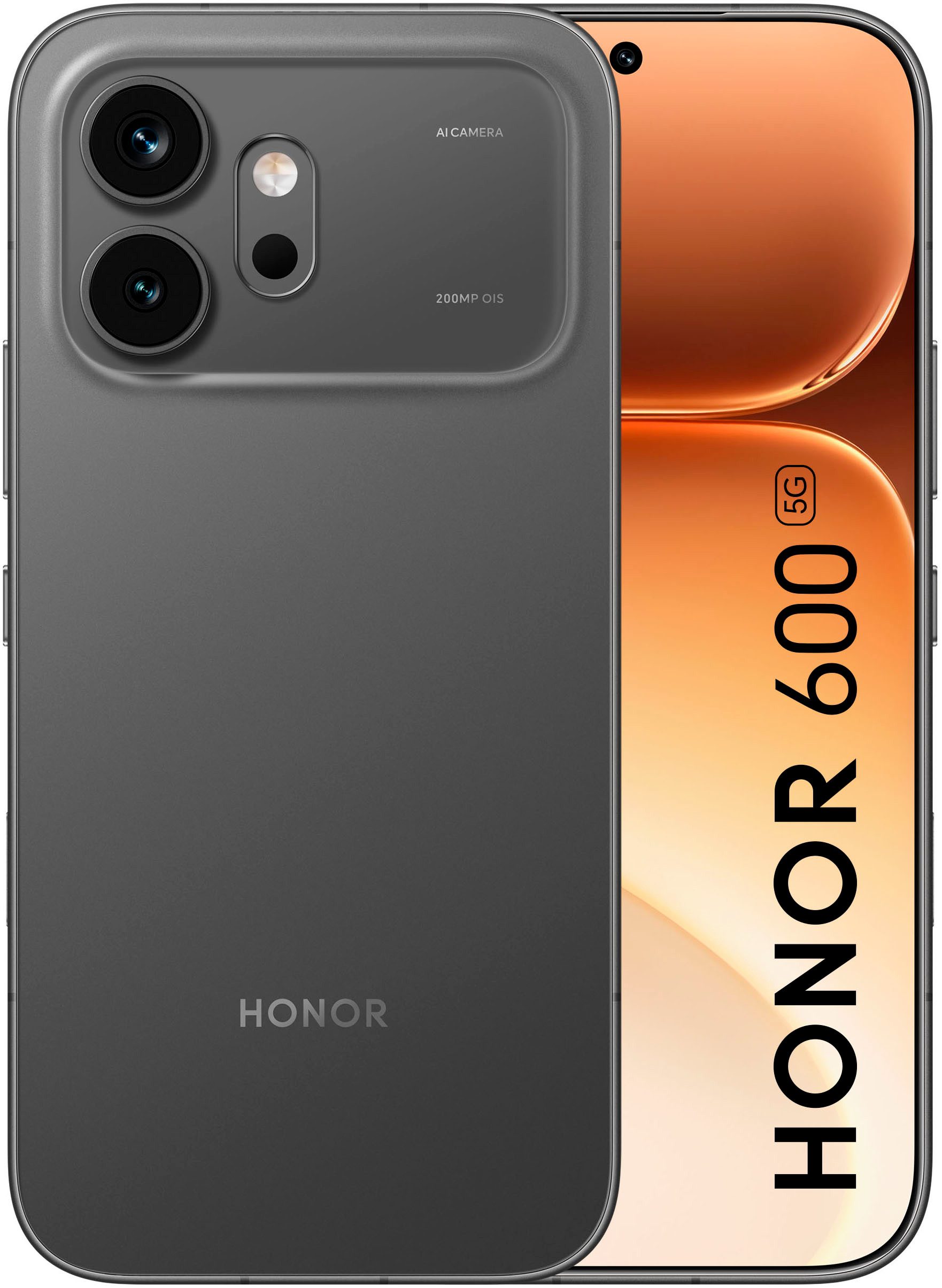 Honor 600 8+256GB Smartphone (16,69 cm/6,57 Zoll, 256 GB Speicherplatz, 200 MP Kamera)
