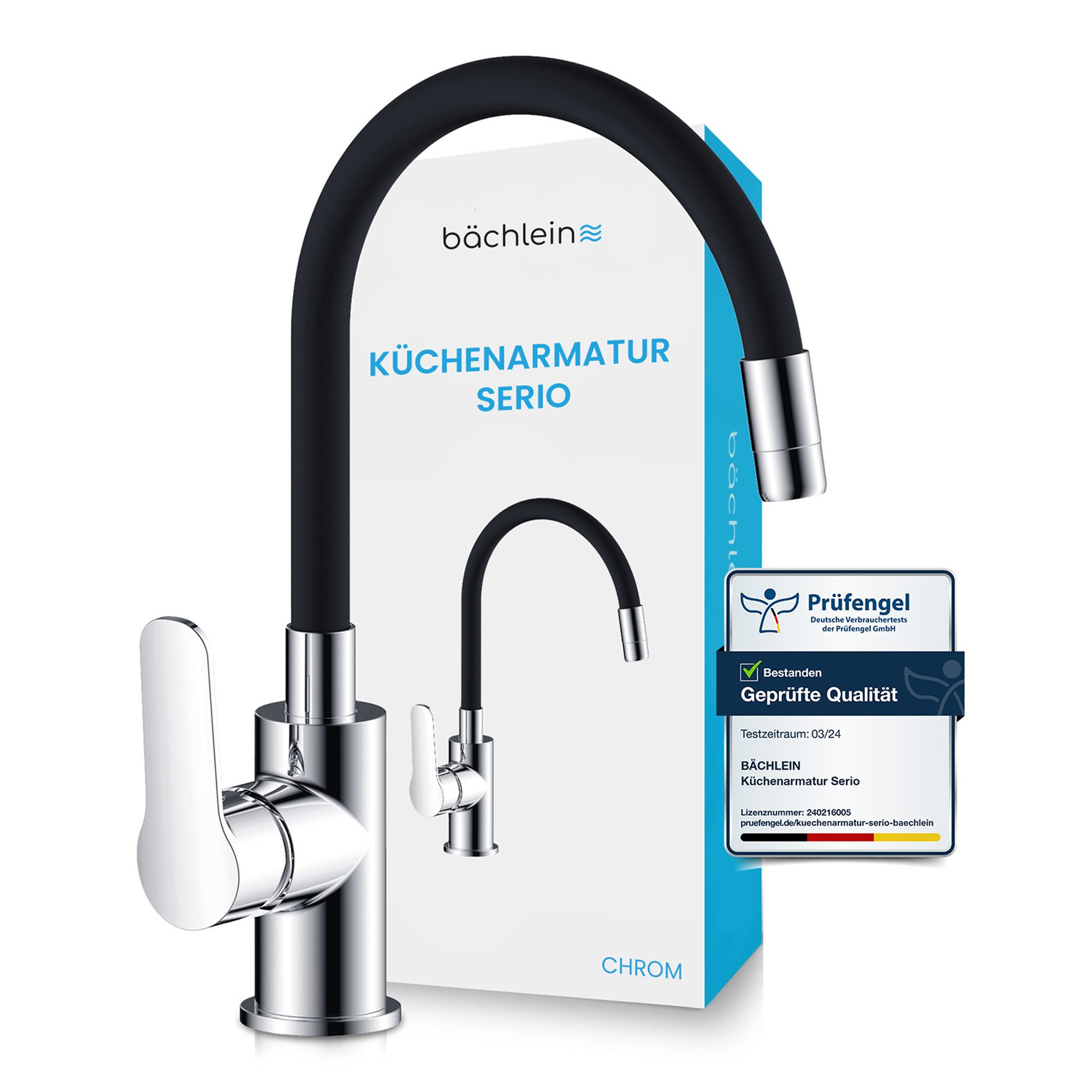 Küchenarmatur Serio - flexible Spültischarmatur mit biegbarem Flexschlauch