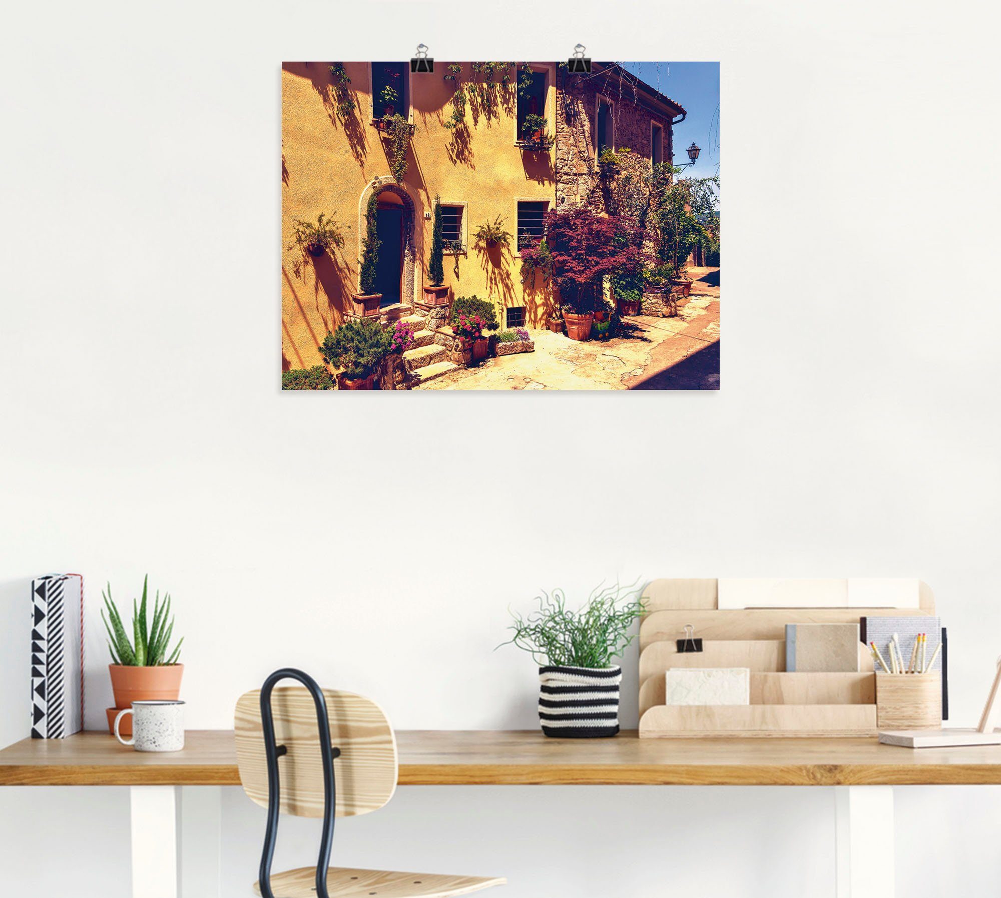 Artland Wandbild Größen Siena als St), versch. Europa Poster (1 Wandaufkleber Leinwandbild, oder in Toskana