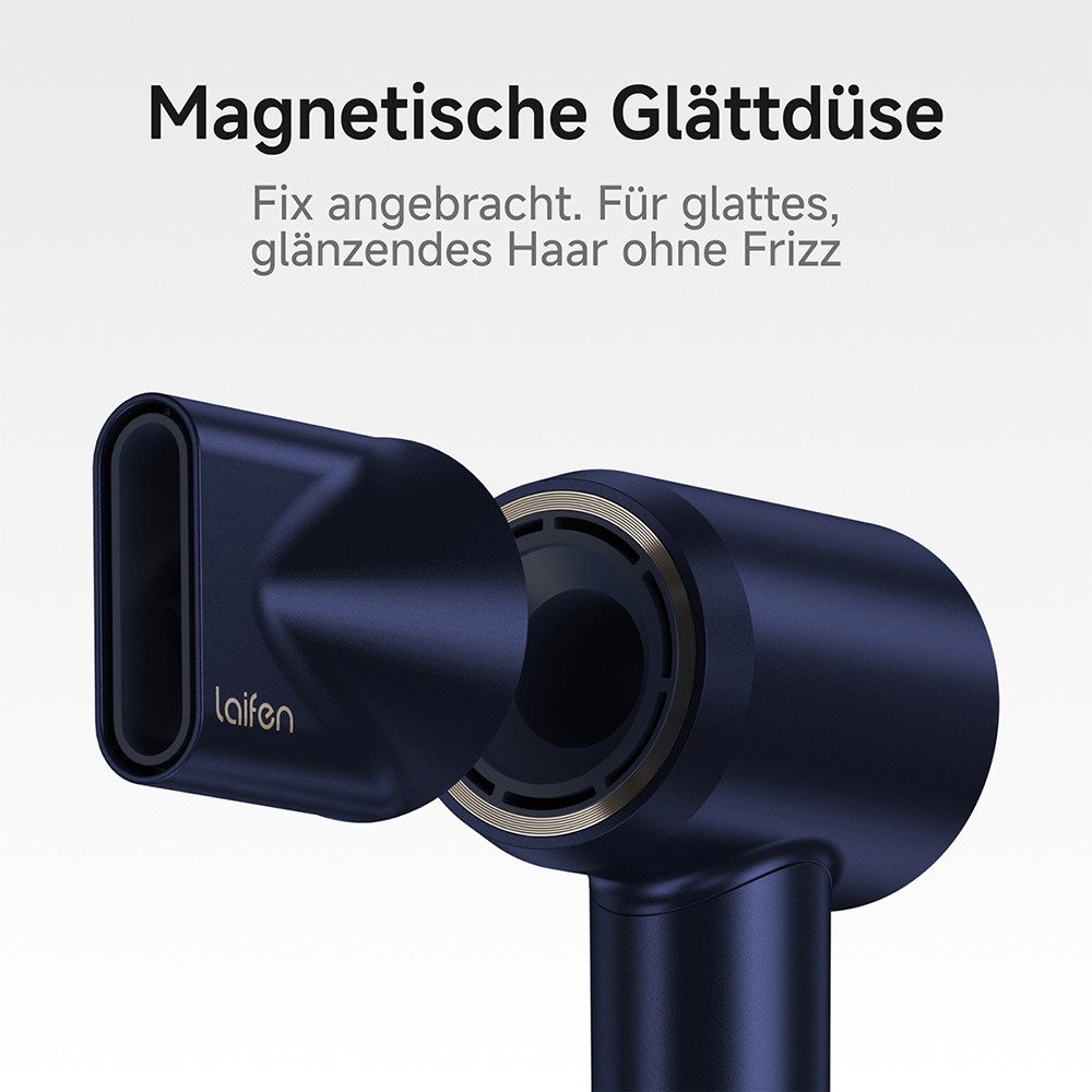 laifen Haartrockner Swift Premium Hochgeschwindigkeits mit zwei magnetischen Luftdüsen, 1600 W, negative Ionen