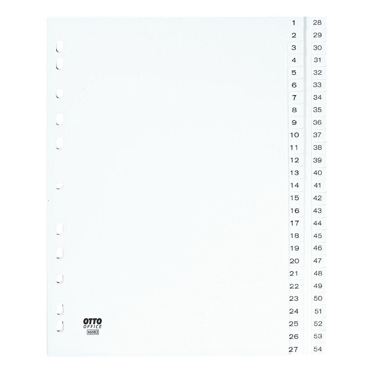Otto Office Aktenordner, Register 1-54, DIN A4, 54-tlg., Kunststoff