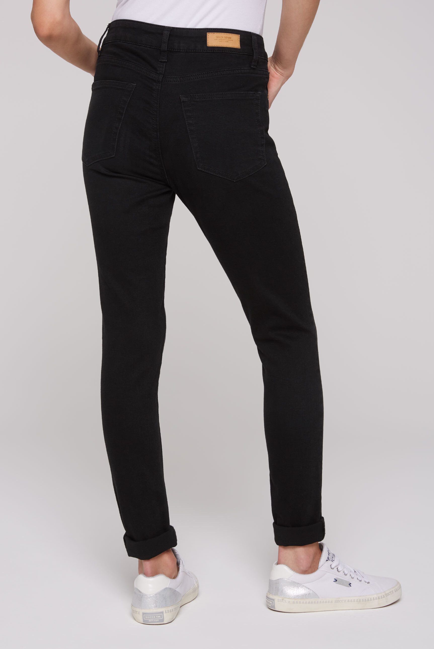 SOCCX Slim-fit-Jeans mit verkürztem Bein – Bild 5 von 5
