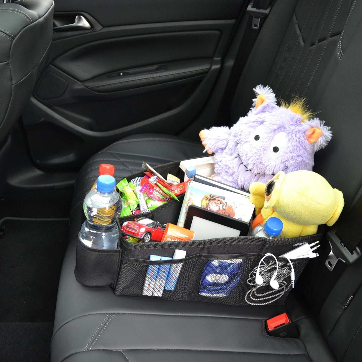 Auto Organizer mit Befestigungsmölgichkeiten, Rücksitztasche MyHappyRide® mit 2 6 Hauptfächern Rücksitzorganizer wasserabweisende