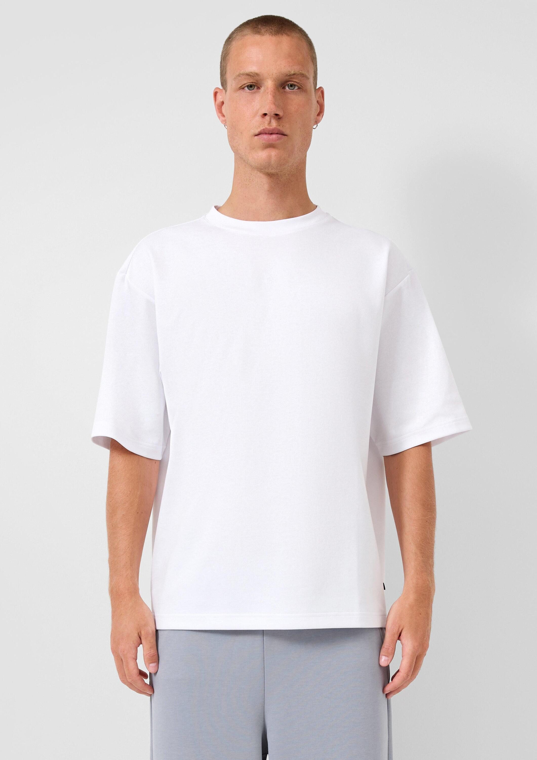 QS Kurzarmshirt T-Shirt Loose Fit T-Shirt mit Logostickerei günstig online kaufen