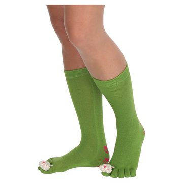 cofi1453 Zehensocken Zehnsocken 5 Finger Socken aus Wolle für Frauen Mädchen Einheitsgröße