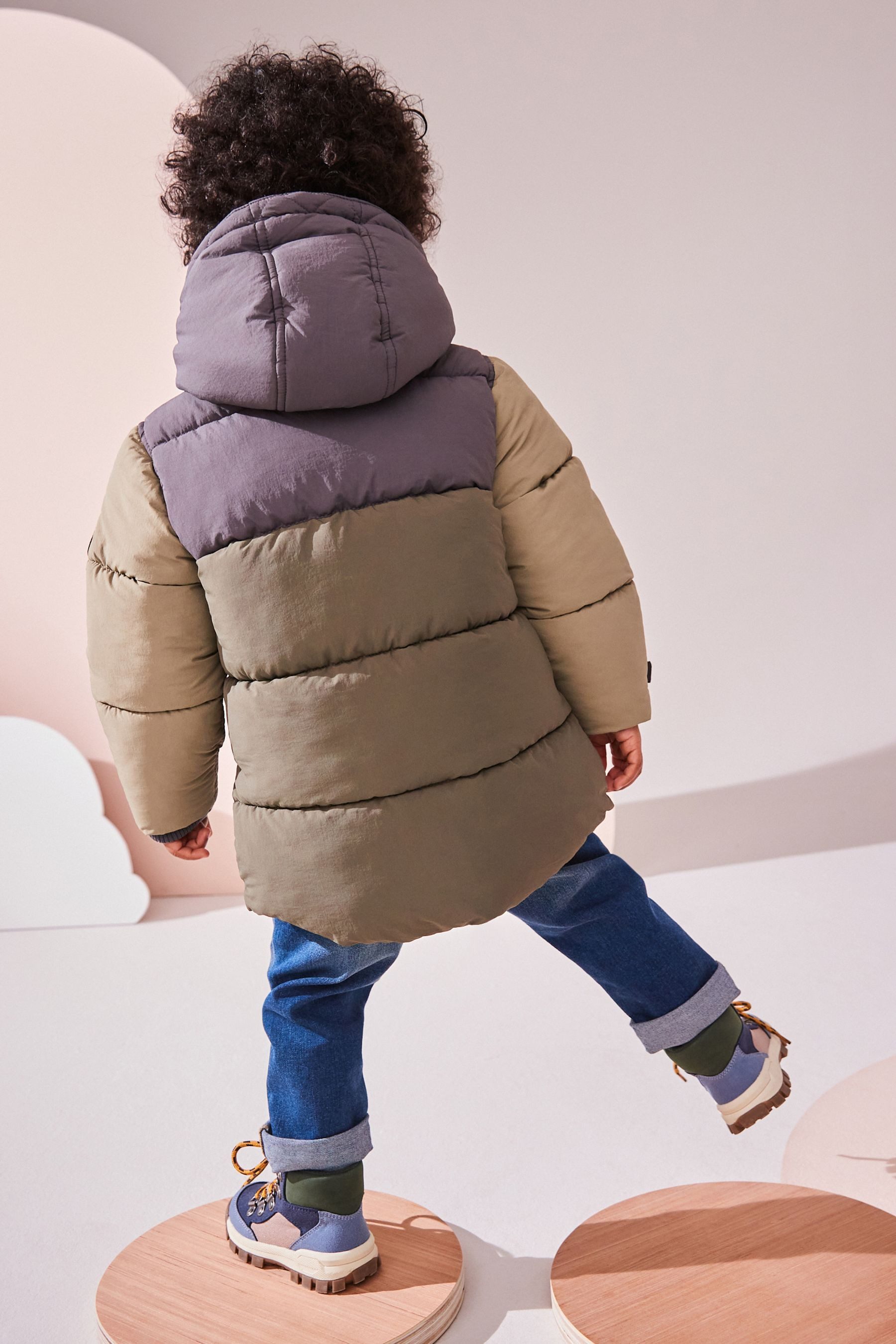Next Steppjacke Steppmantel mit Teddykunstfellfutter (1-St) günstig online kaufen