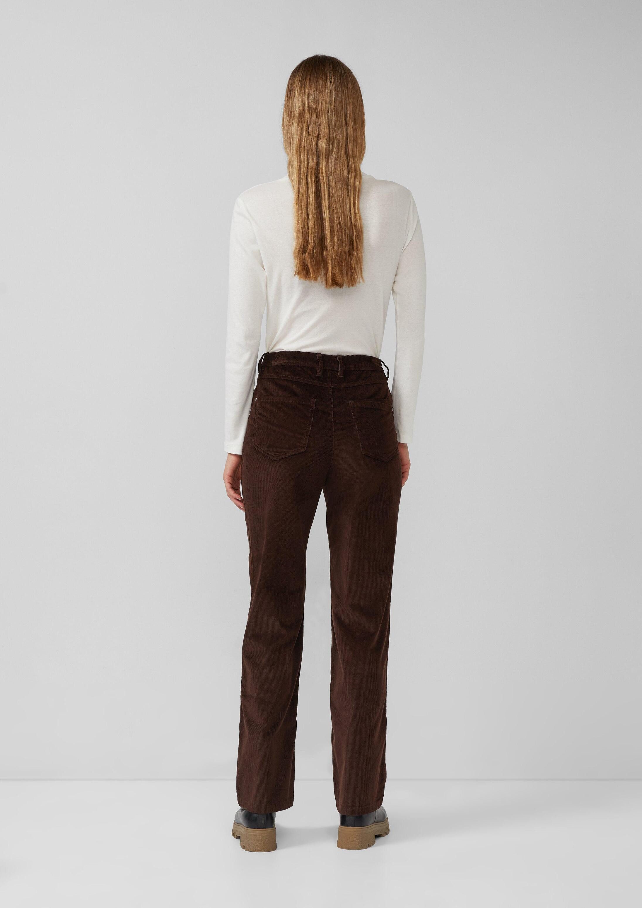 s.Oliver Chinos Hose Cordhose / Regular Fit / Mid Rise / Straight Leg