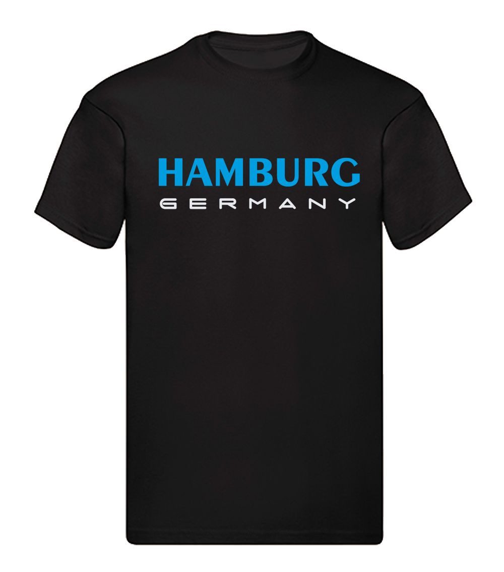 G-graphics T-Shirt Hamburg Germany (1-tlg) Herren T-Shirt mit einem Motiv für den echten Fan