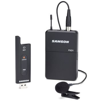 Samson Mikrofon XPD2 Lavalier System mit Windschutz Weiss