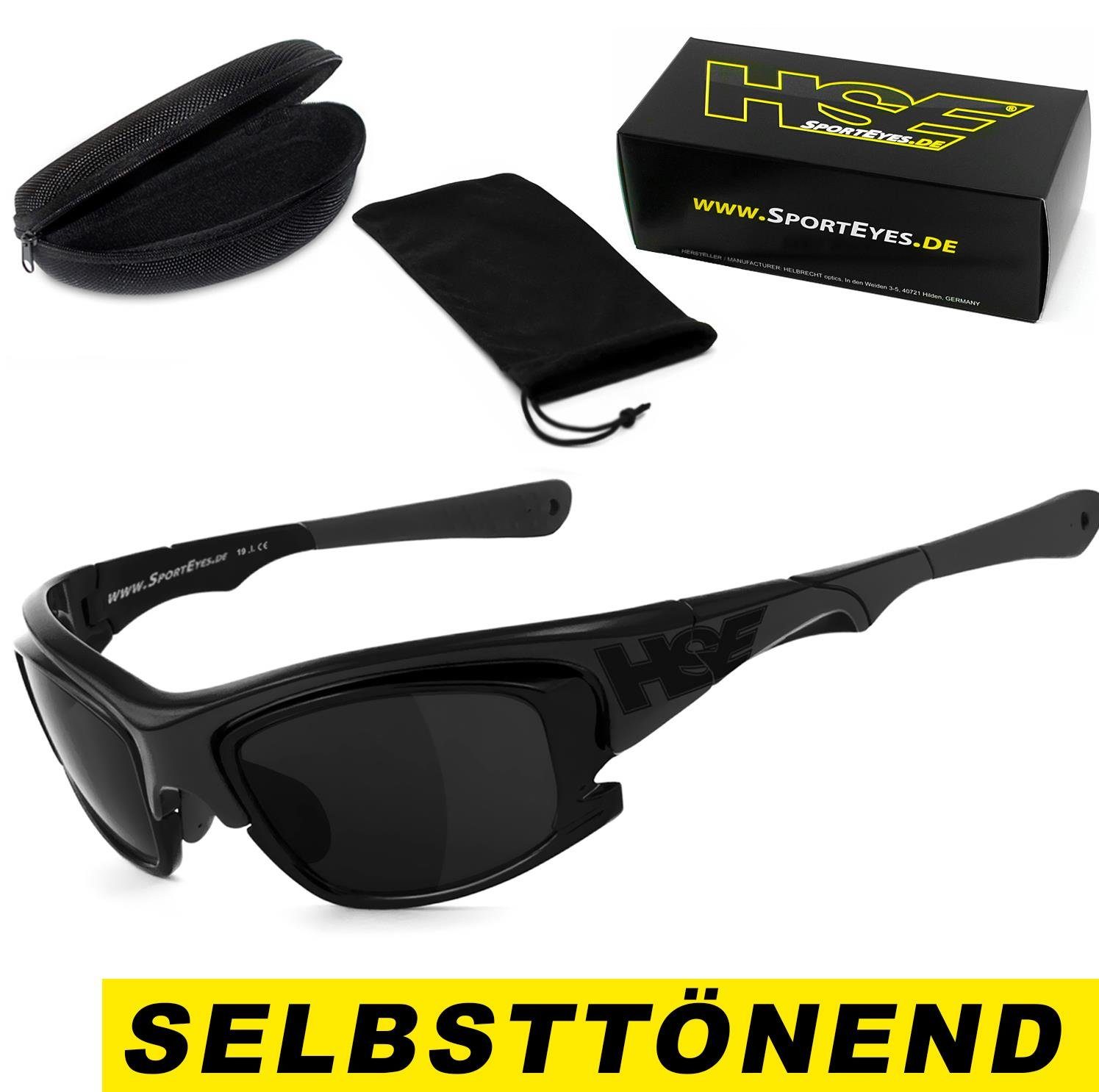 HSE - Gläser selbsttönende 2015, Sportbrille SportEyes schnell