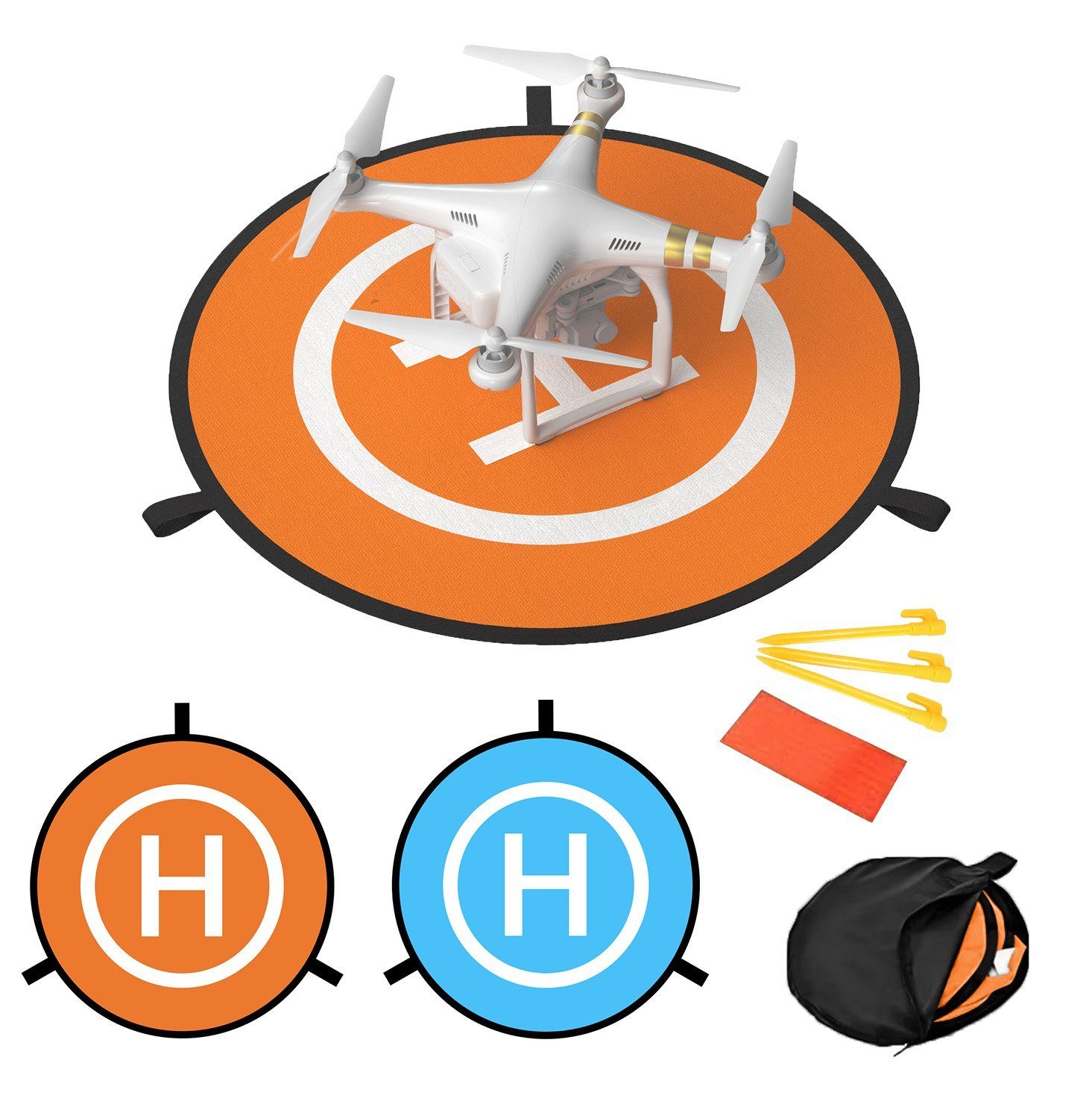 Intirilife Zubehör Drohne (Starten von Nylon) aus und Landen Helikopterstartfläche Drohnen
