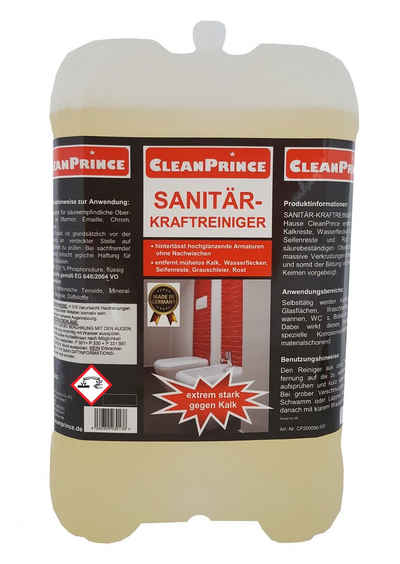 CleanPrince Sanitär-Kraftreiniger, Kacheln, Fliesen, WC, Waschbecken, Armaturen Sanitärreiniger (selbsttätiger Kraftreiniger)