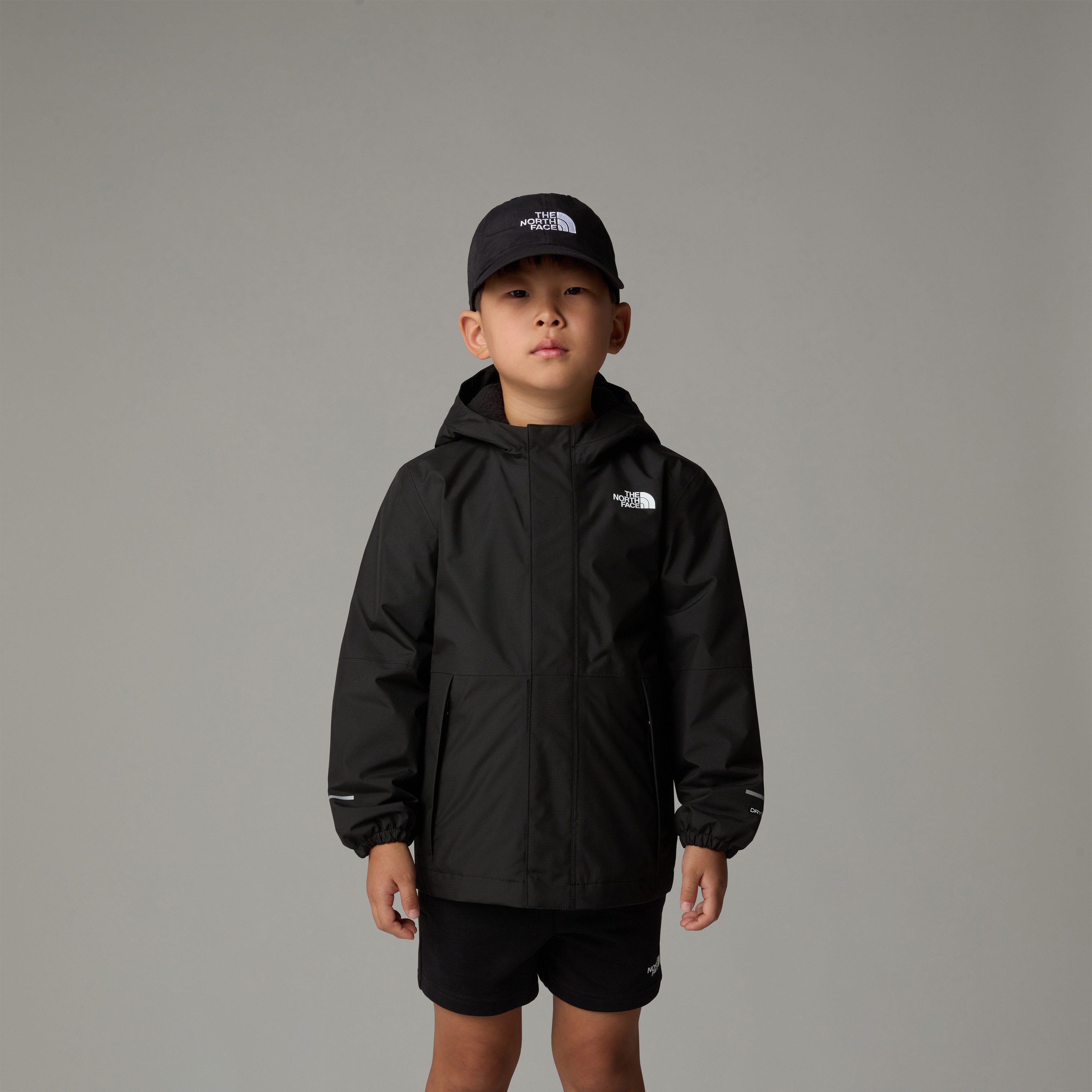 The North Face Regenjacke KID WARM ANTORA RAIN JACKET mit Kapuze, wasserdicht, winddicht, atmungsaktiv, für Kinder