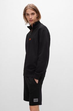 HUGO Sweatshirt Durty mit Zipper (1-tlg)