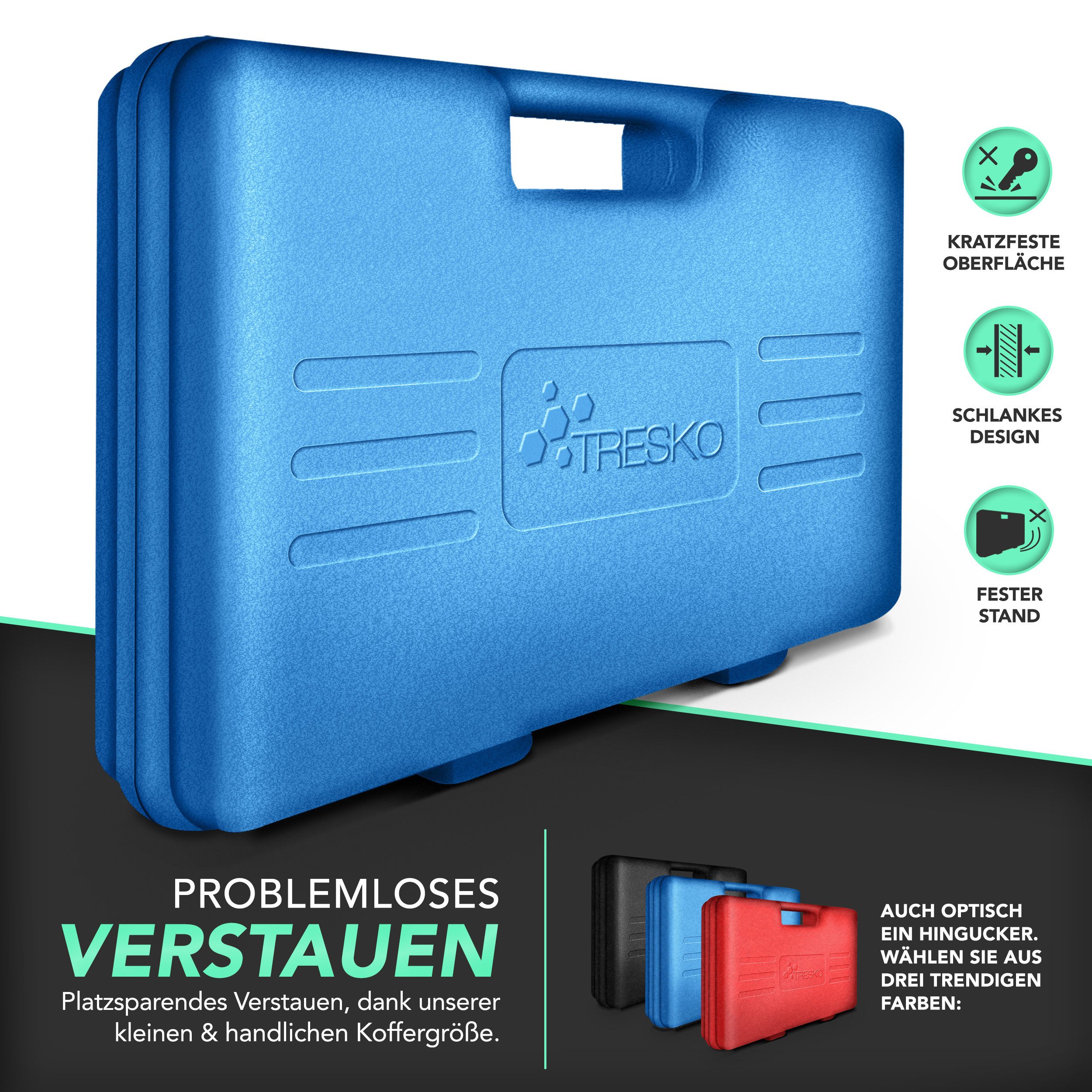 TRESKO Montagewerkzeug TRESKO 23tlg Bremskolbenrücksteller Blau Set Bremskolben Satz Kolben, universell