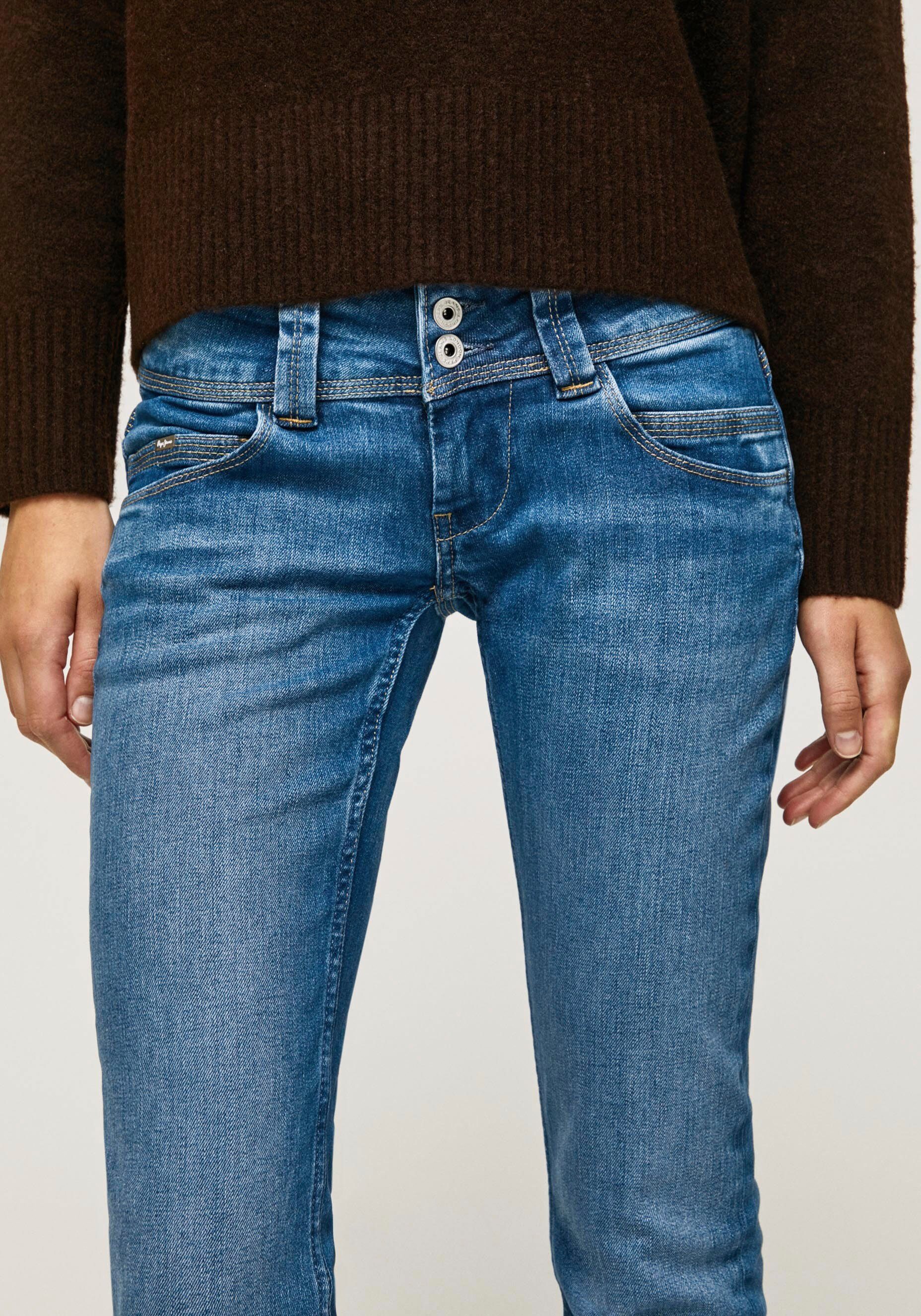 Pepe Jeans Regular-fit-Jeans VENUS blue Badge mit light