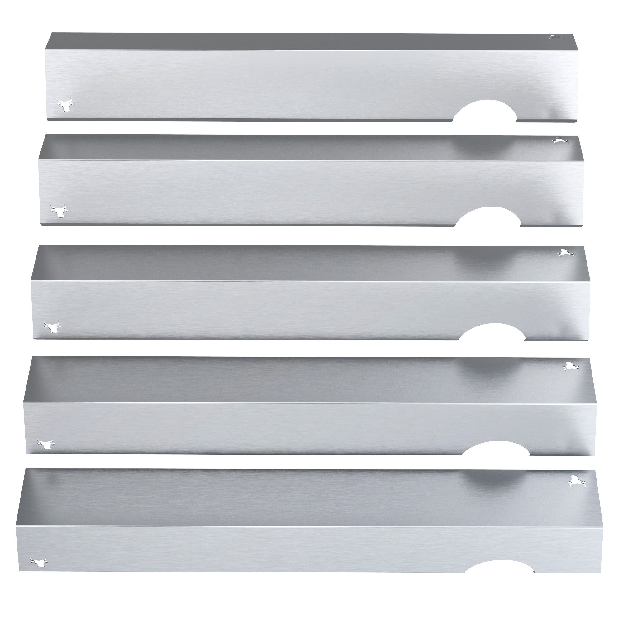 tuning-art Grillerweiterung GA33 Brennerabdeckung Set Edelstahl für Weber Genesis 2 300er 2013-