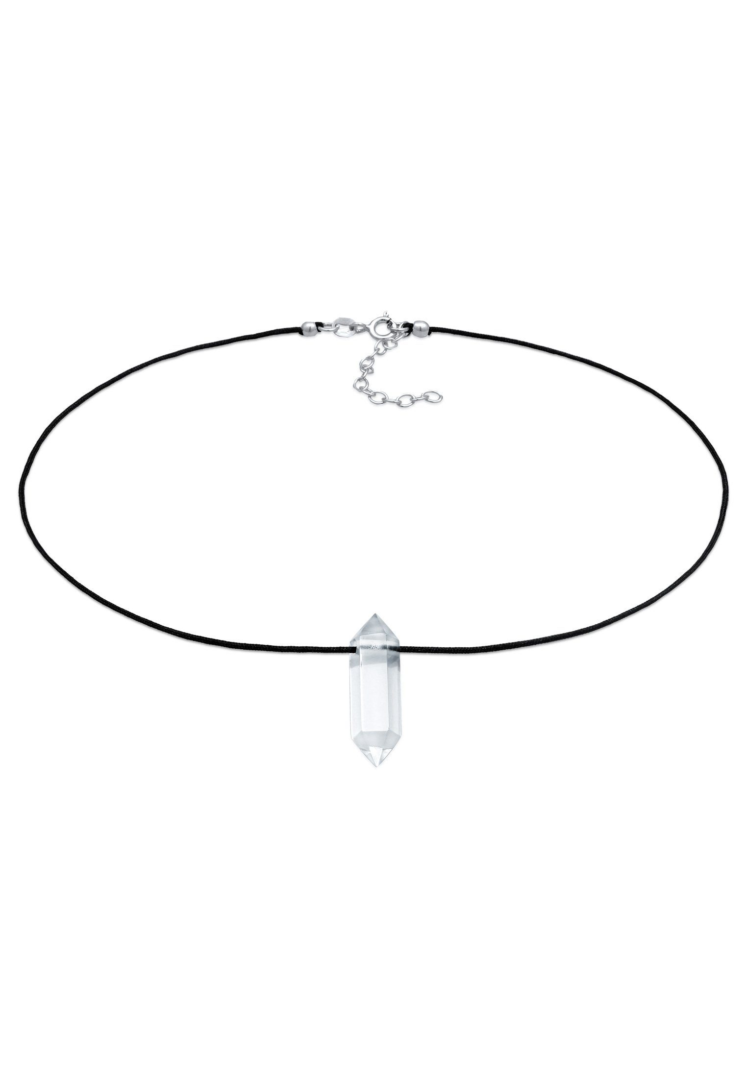 Elli Premium Choker Choker Nylon Kristallspitze 925 Silber
