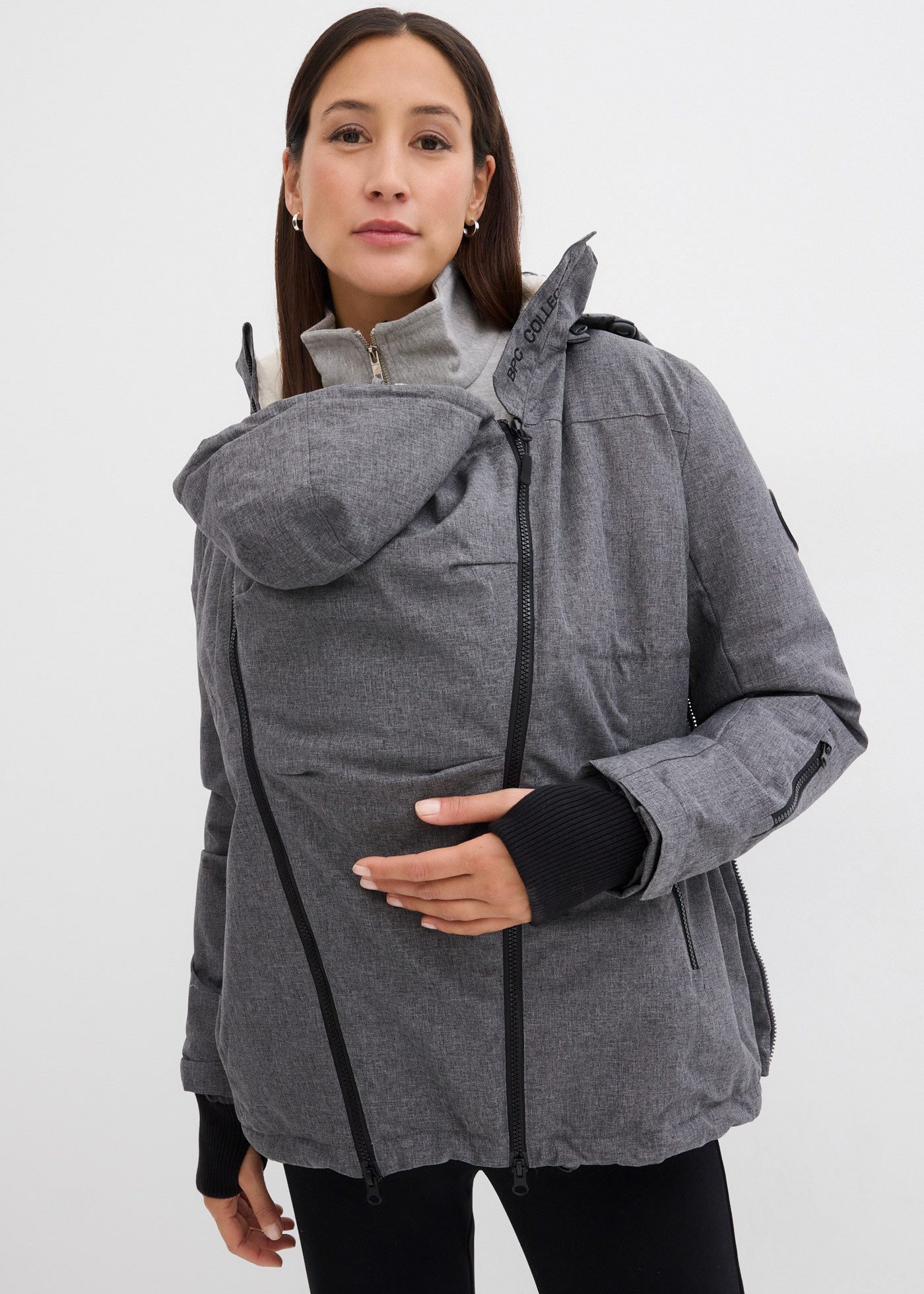 bonprix Umstandsjacke regen- und windabweisendes Obermaterial, herausnehmbarer Trageeinsatz