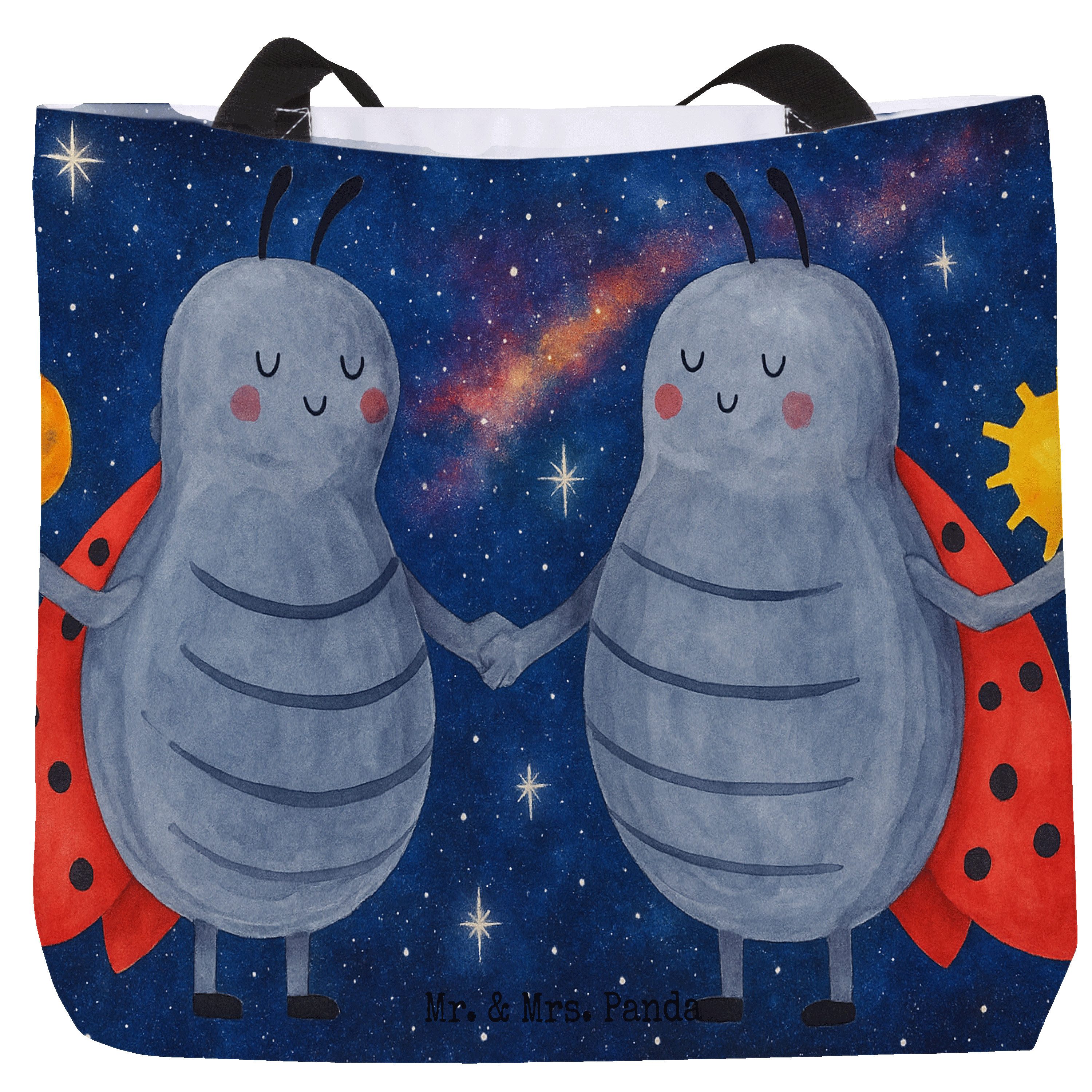 Shopper Sternzeichen Zwilling Design, Reisetasche, Weiß, Tote Bag, Strandtasc