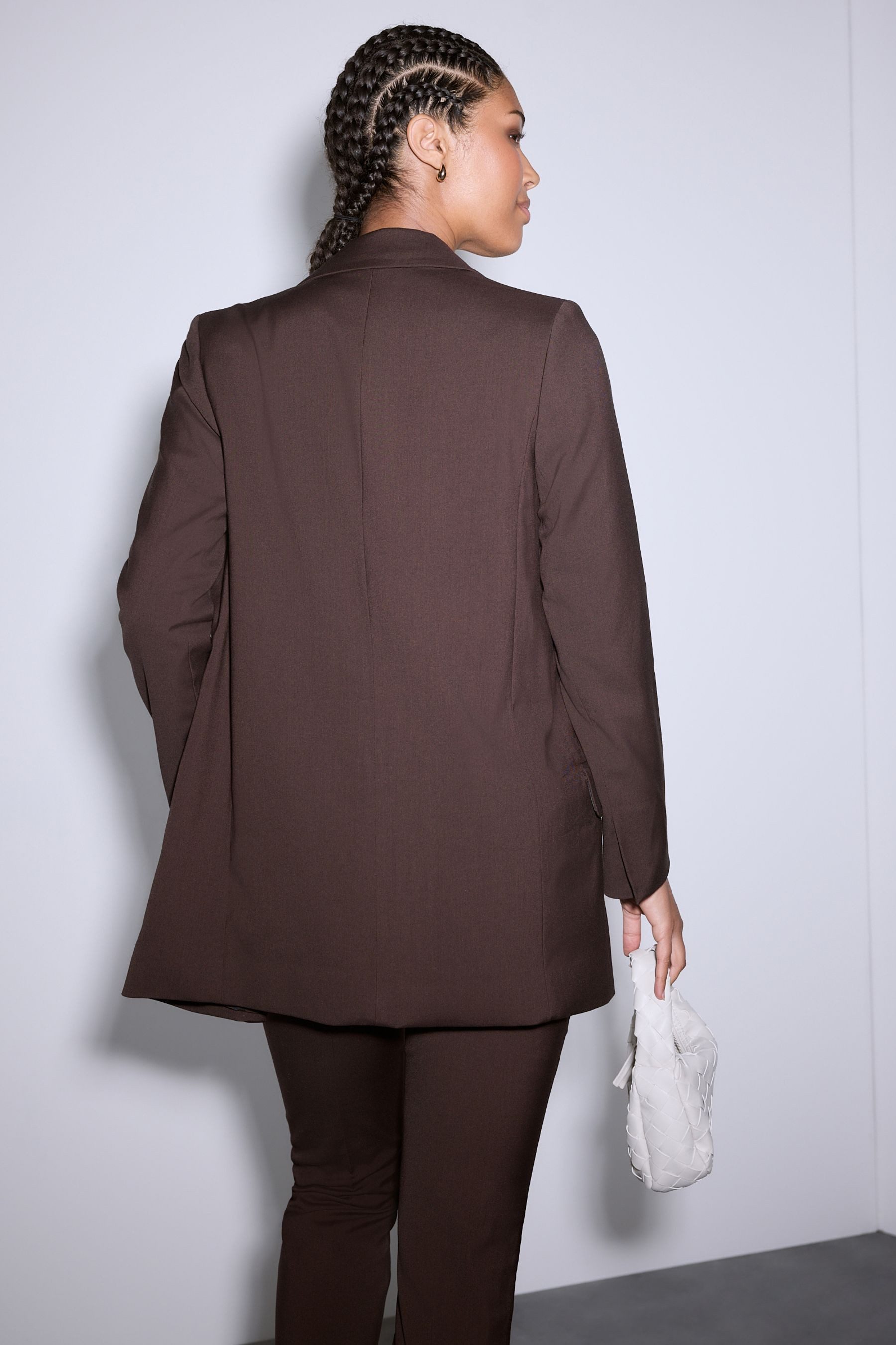 Next Jackenblazer Relaxed Fit Blazer aus Melange-Twill (1-tlg) günstig online kaufen