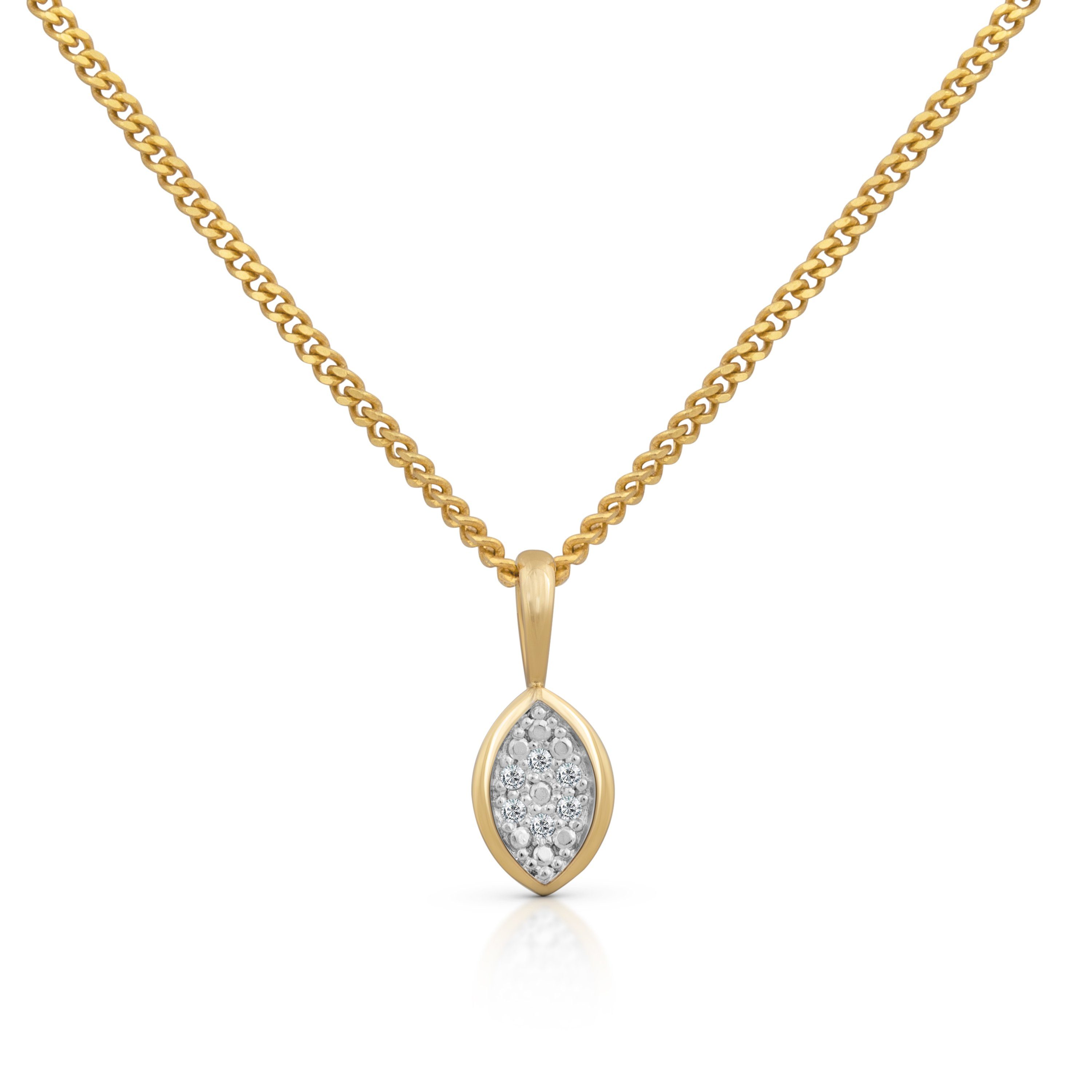 Orolino 0,030ct. Anhänger Gold Brillant 585 Kette mit