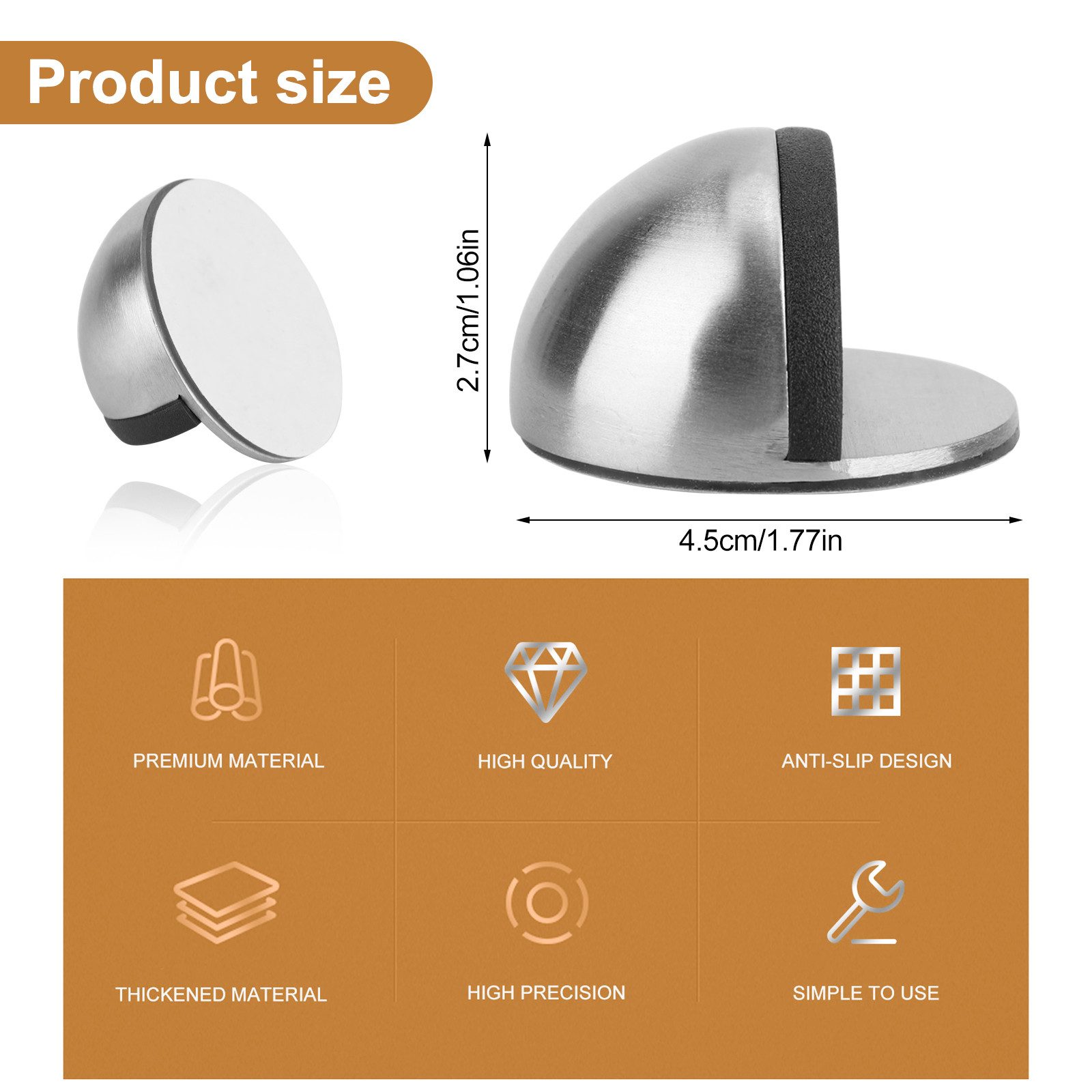 BlingBin Bodentürstopper Türstopper Boden Selbstklebend 4 günstig online kaufen