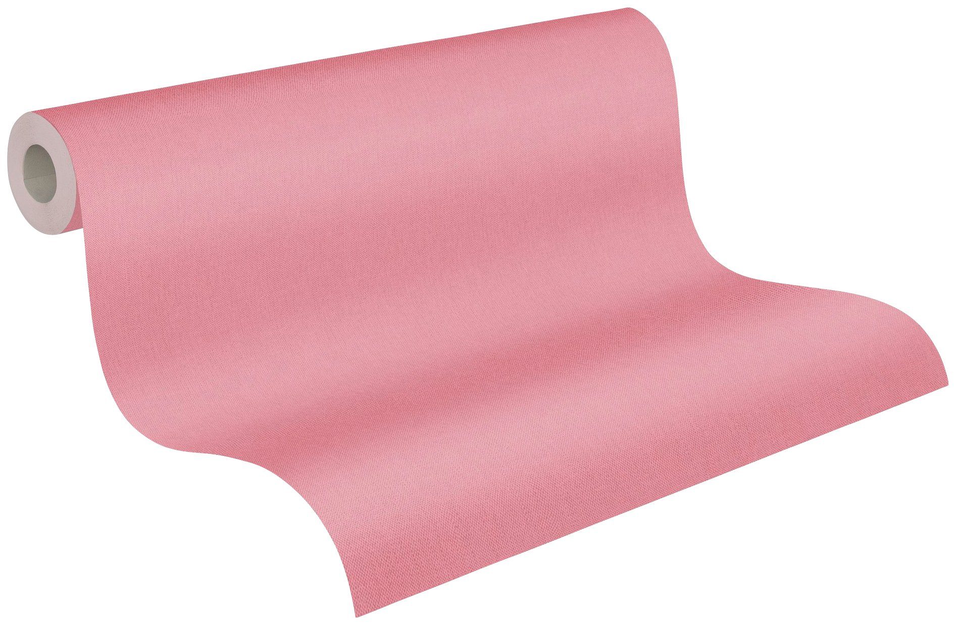 einfarbig, Vliestapete rosa Impression, Paper unifarben, Architects Tapete glatt, Uni Floral