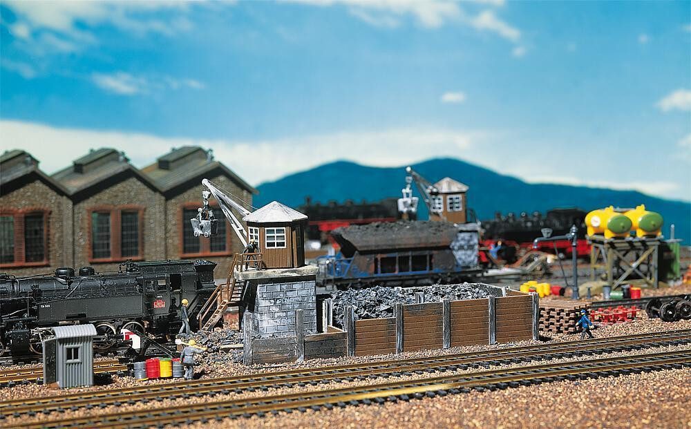 Faller Modelleisenbahn-Gebäude Faller H0 120147 Gebäude Bausatz Bekohlungsanlage 207 x 80 x 110 mm, Spur H0