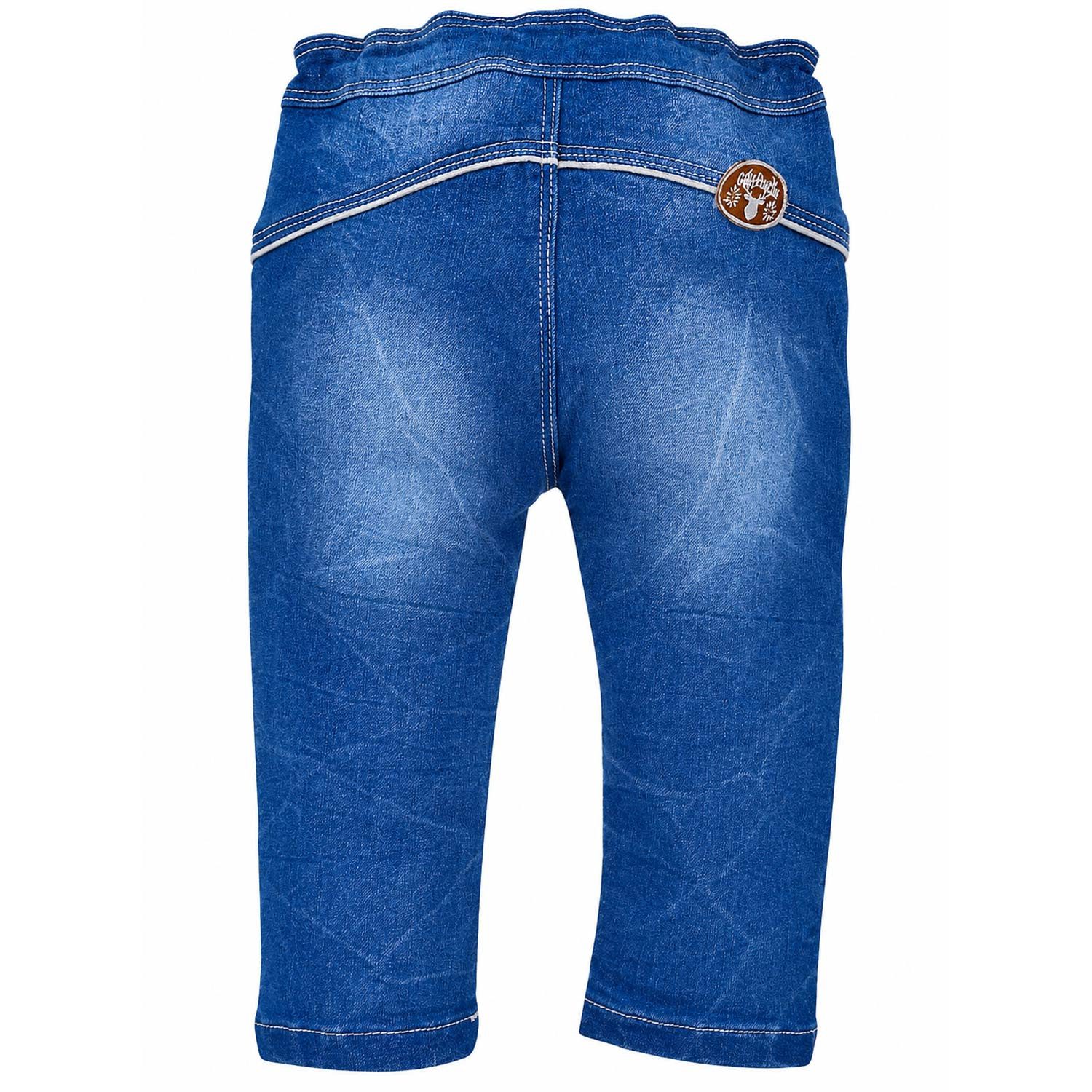 BONDI Trachtenlederhose Lange Trachten Jeans 'Gipfelkraxler' Denim für Jun