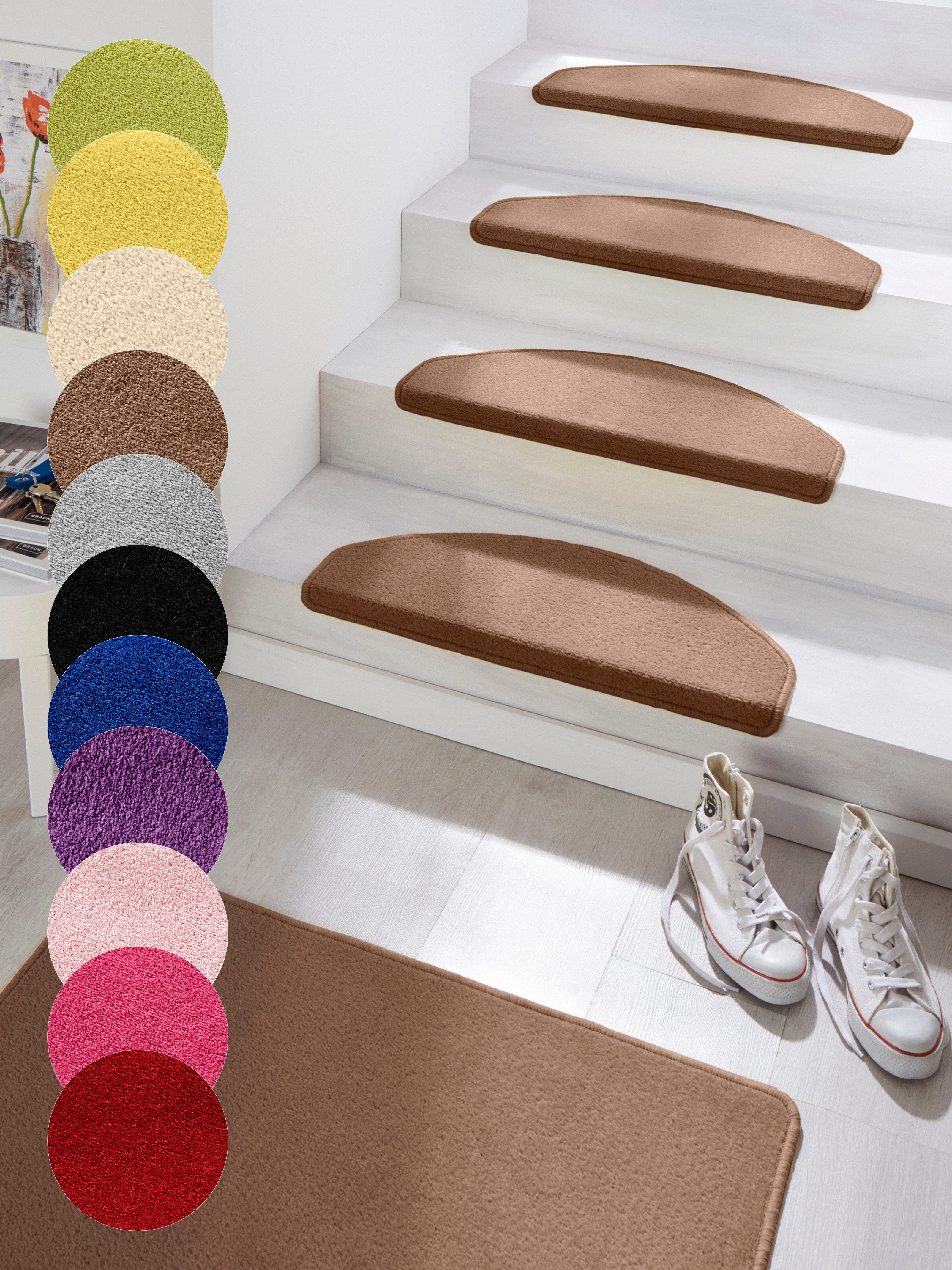 HANSE Home Stufenmatte Fancy, halbrund, Höhe: günstig online kaufen