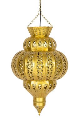 Marrakesch Orient & Mediterran Interior Deckenleuchte Orientalische Lampe Pendelleuchte Harima Gold 60cm