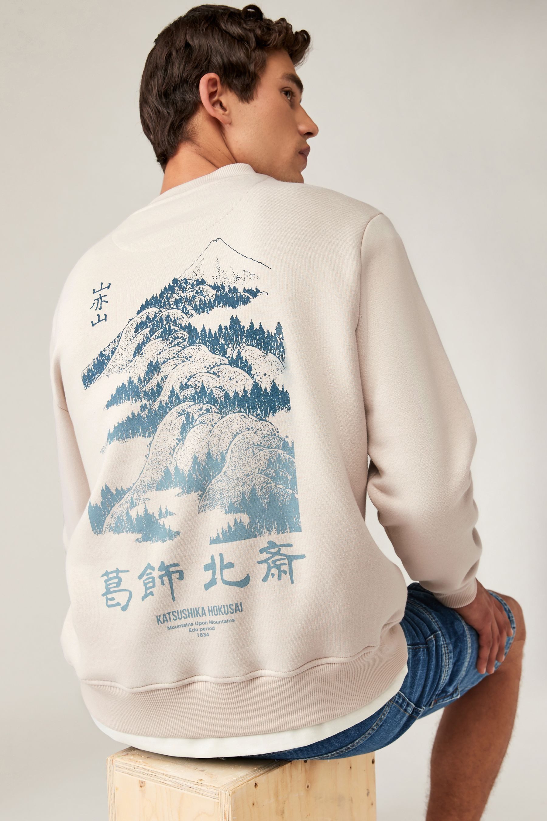 Next Sweatshirt Hokusai Sweatshirt mit Grafik günstig online kaufen