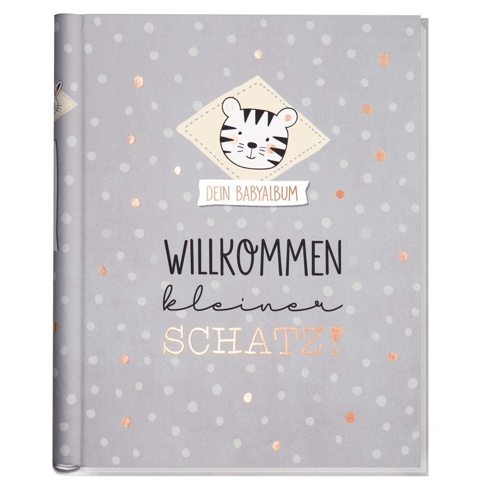 Häfft Familienkalender Babyalbum "Willkommen kleiner Schatz" Dotty Tiger