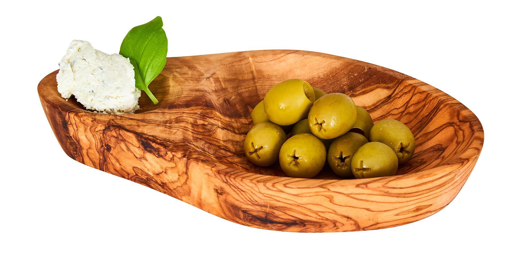 Levandeo® Dekoschale, Olivenschale ca. 16x10cm Olivenholz günstig online kaufen