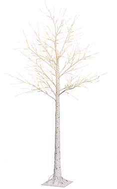 BONETTI LED Baum Weihnachtsdeko, LED fest integriert, Warmweiß, Beleuchteter Deko-Baum in Birkenoptik, Höhe ca. 120 cm
