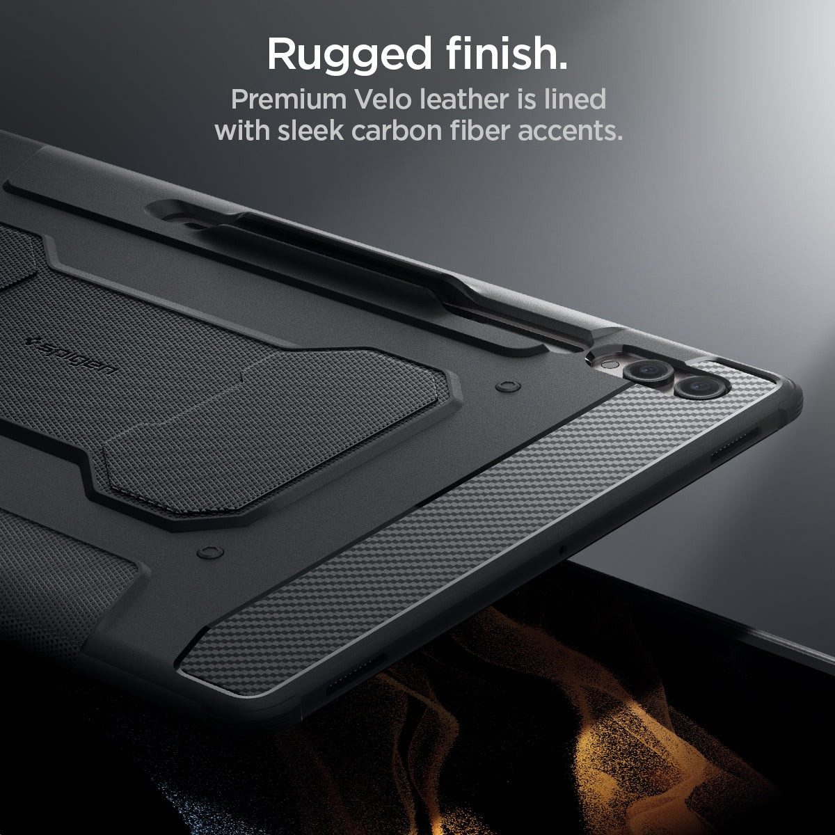 Spigen Tablet-Hülle Tablet Schutz Hülle für Samsung Galaxy Tab S10 / S9/ S8 Ultra Case 14,6 Zoll, Militärzertifizierter Fallschutz, Air Cushion Technology®,S Pen-Halter