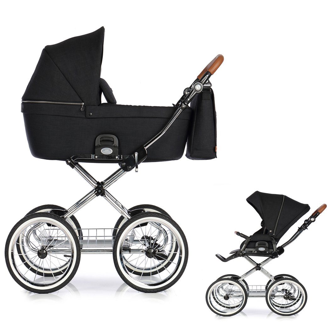 Kombi-Kinderwagen Coss Classic 2 in 1 inkl. Sportsitz und Zubehör in 4 Farben