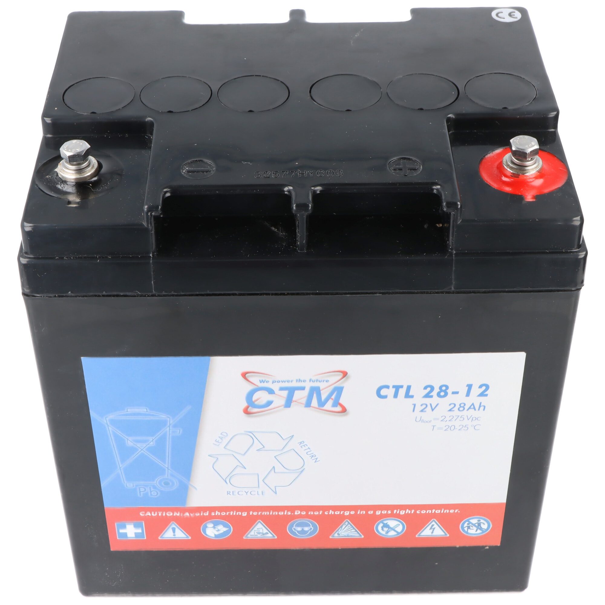 CSB CTM CTL 28-12 12V Longlife Akku mit M5 Innengewinde, Abmessungen 166x Akku