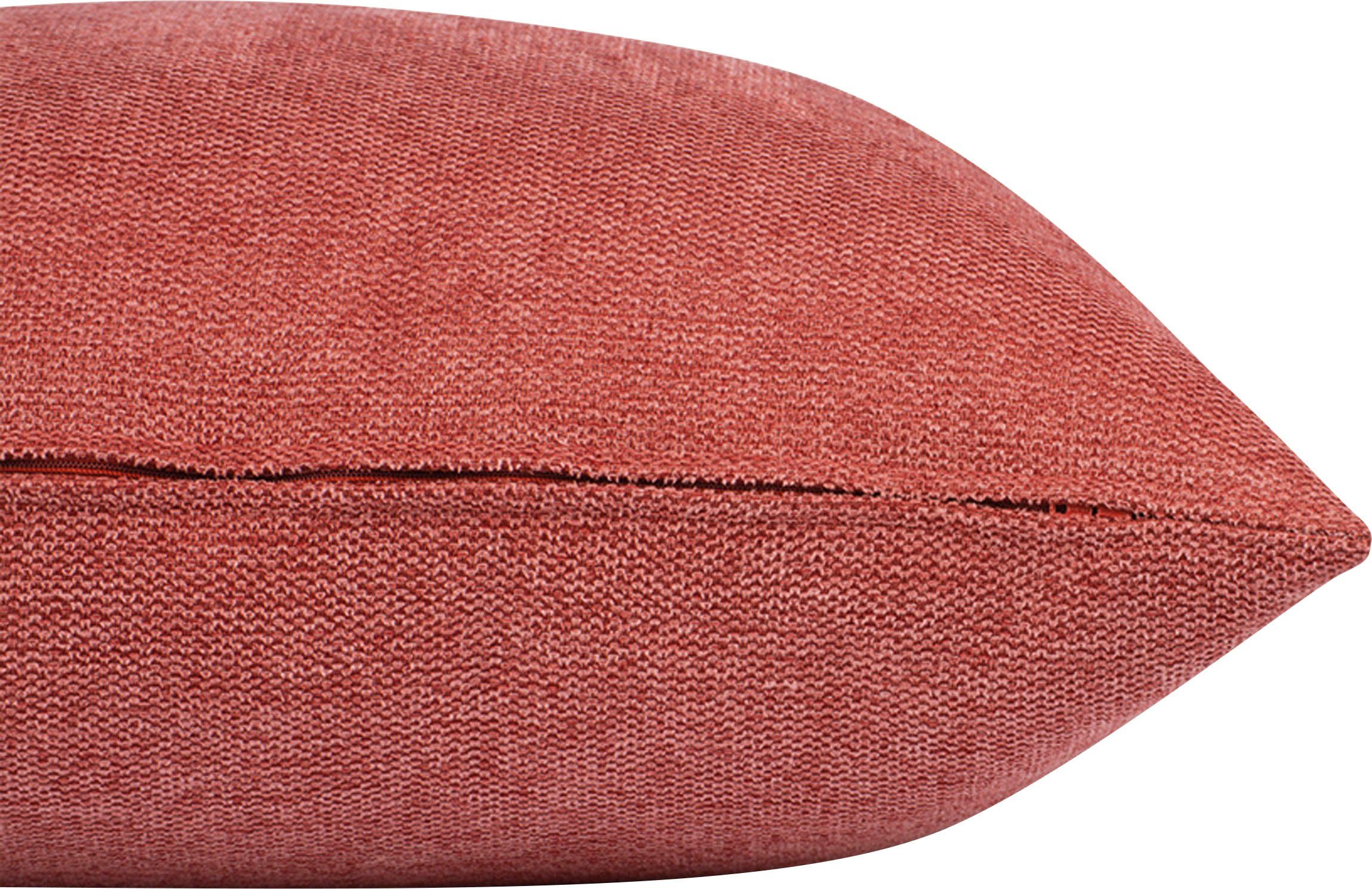 Kissenhülle Stück Dekokissen strapazierfähigem HOME aus 1 Polsterstoff, Füllung, TOM ohne rosa/rosé/rot Furniture, TAILOR