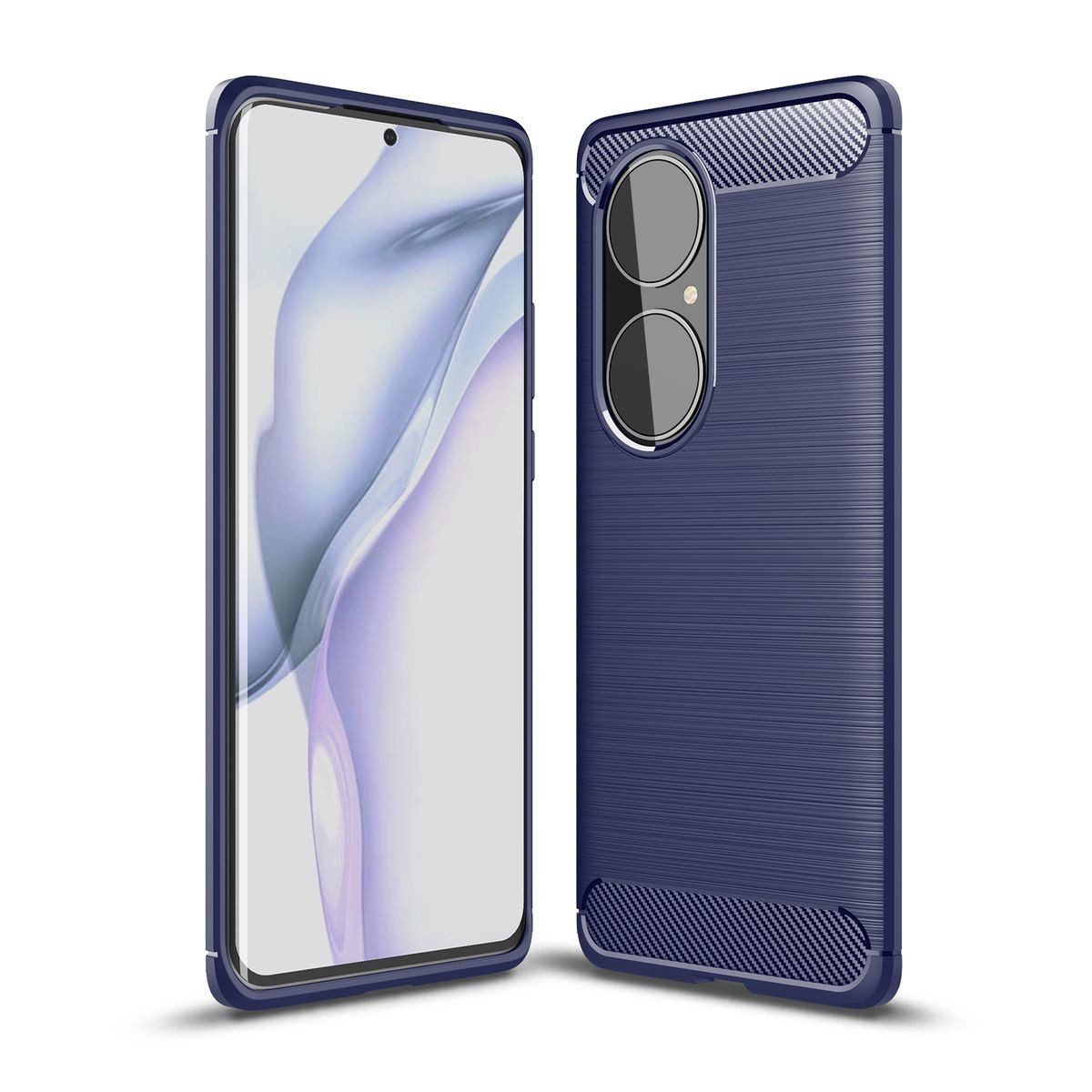 König Design Handyhülle Huawei P50 Pro, Huawei P50 Pro Handyhülle Backcover Blau