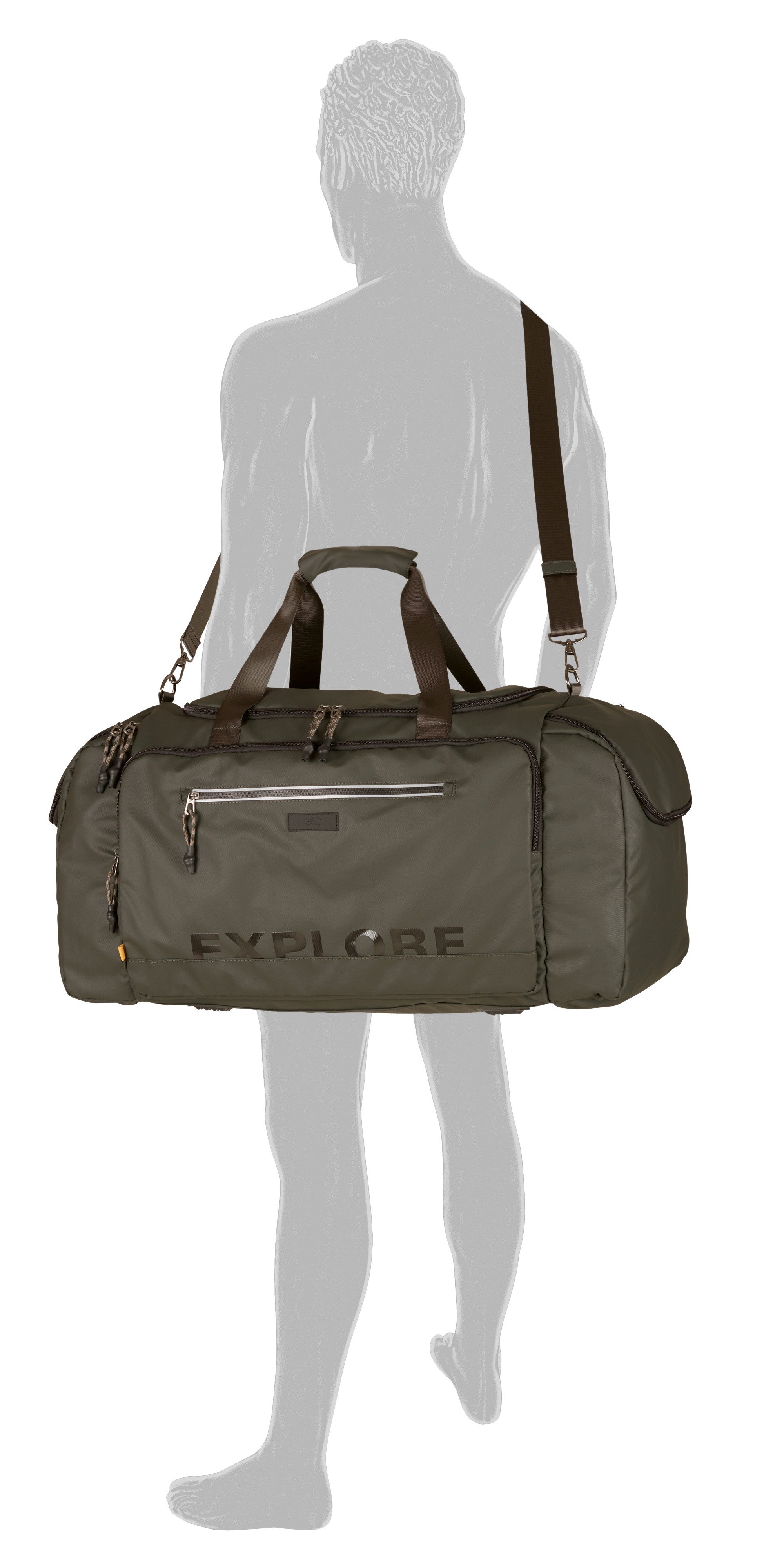 camel active Reisetasche Explore, wasserabweisendes recyceltes günstig online kaufen