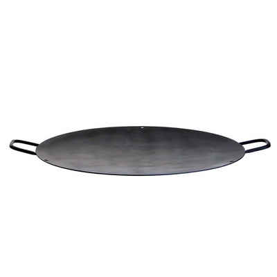 GRILL-EXPERTE Grillpfanne Grillschale Wok Plancha Grillplatte für Asia Gerichte Bratschale 70cm, Stahl (1-tlg)