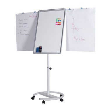 Jago Magnettafel Flipchart mit Rundfuß - 60x90cm, höhenverstellbar, Staffelei