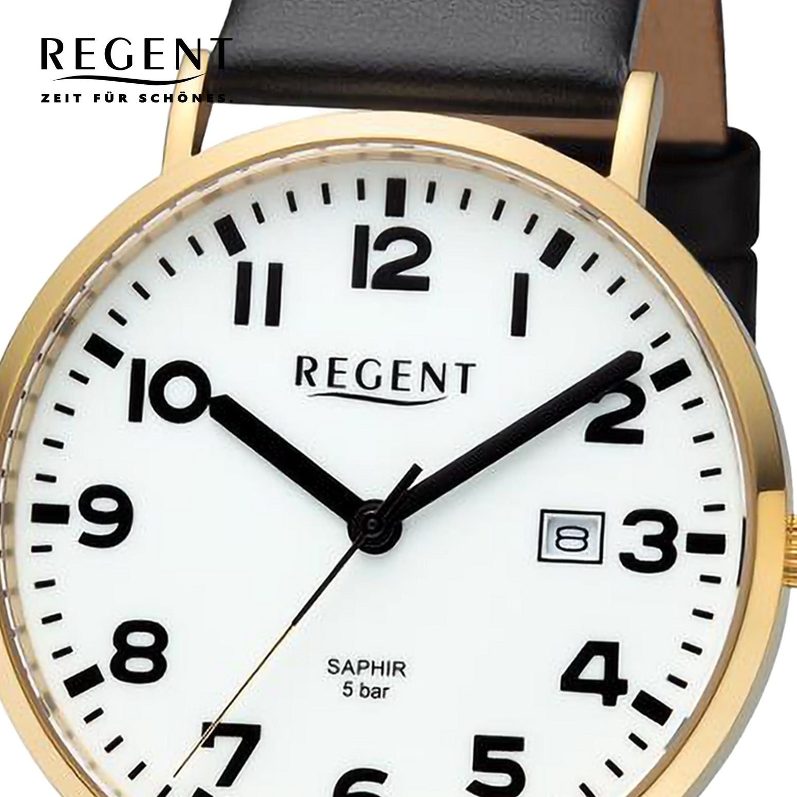 Regent Quarzuhr Regent Herren Armbanduhr Analog, (Analoguhr), Herren Armban günstig online kaufen
