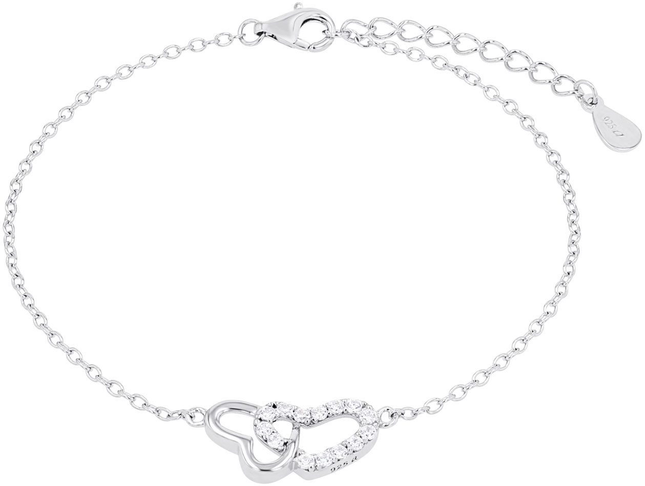 Amor Armband Herzen, mit Zirkonia (synth)