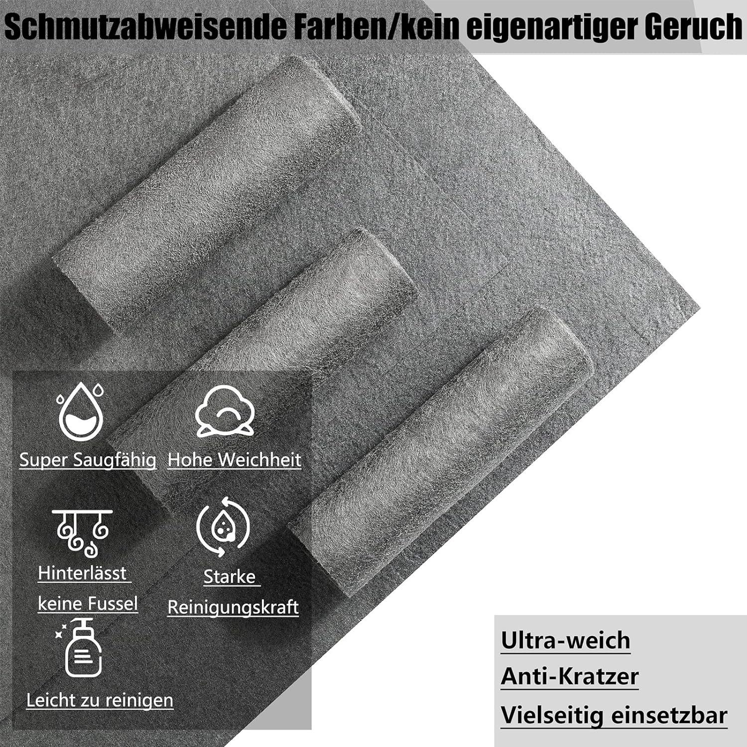 Coonoor Mikrofaser, Mikrofasertücher Putztücher Putzlappen Reinigungstücher (Mikrofaser, 40x50 cm, 10-tlg., 30*40cm oder 40*50cm)