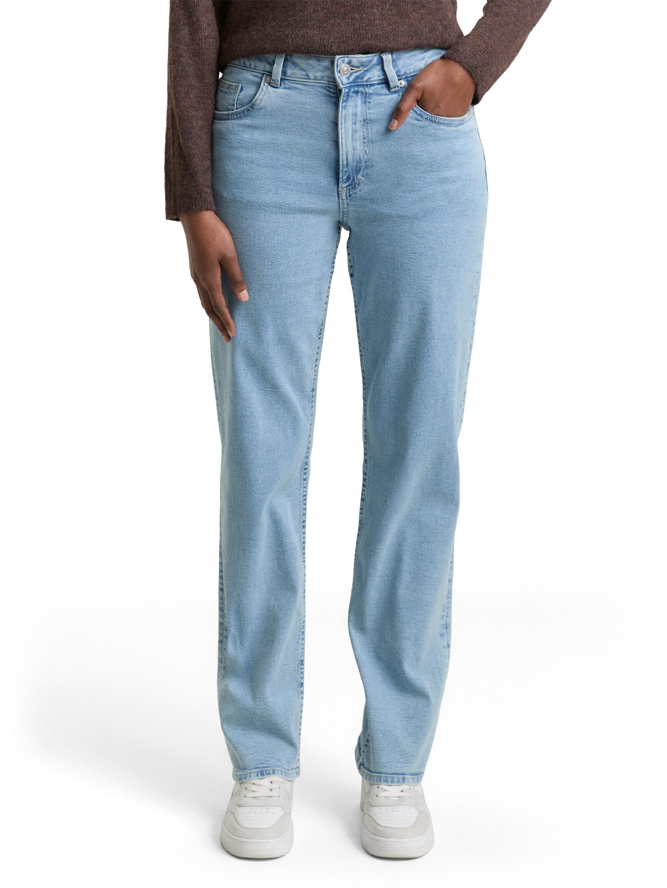 TOM TAILOR Denim Straight-Jeans ELLA im Five-Pocket Style